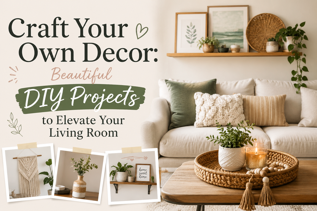 Craft Your Own Decor: Beautiful DIY Projects to Elevate Your Living Room