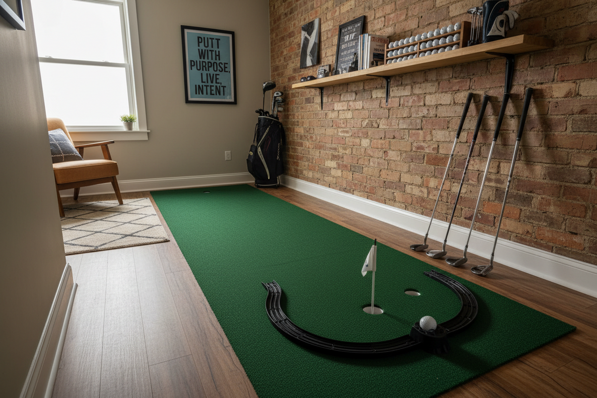 How to Build an Affordable Home Putting Studio in a Small Room