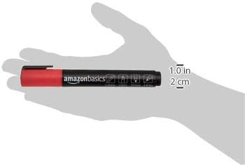 Amazon Basics Bullet/Chisel Reversible Tip Chalk Markers, Bold Point, Bright - Image 5