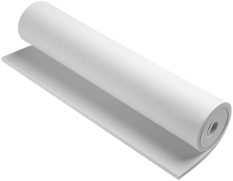AMZQNART 8mm EVA Foam Sheets Rolls for Crafts White Cosplay Foam 16x29.5in