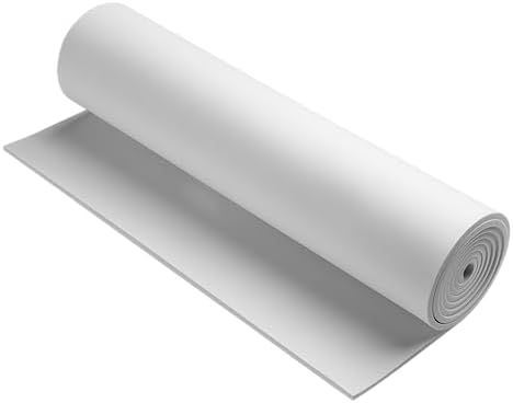 AMZQNART 5mm EVA Foam Sheets Rolls for Crafts White Cosplay Foam 16x29.5in