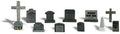 Tombstones O Scale Woodland Scenics