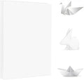 A4 Origami Paper White 100 Sheets, 8.27×11.7 inch Double Sided Color Easy Fold by Pyrisuu