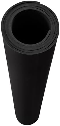 AMZQNART 6mm EVA Foam Sheets Rolls for Crafts Black Cosplay Foam 39x59in