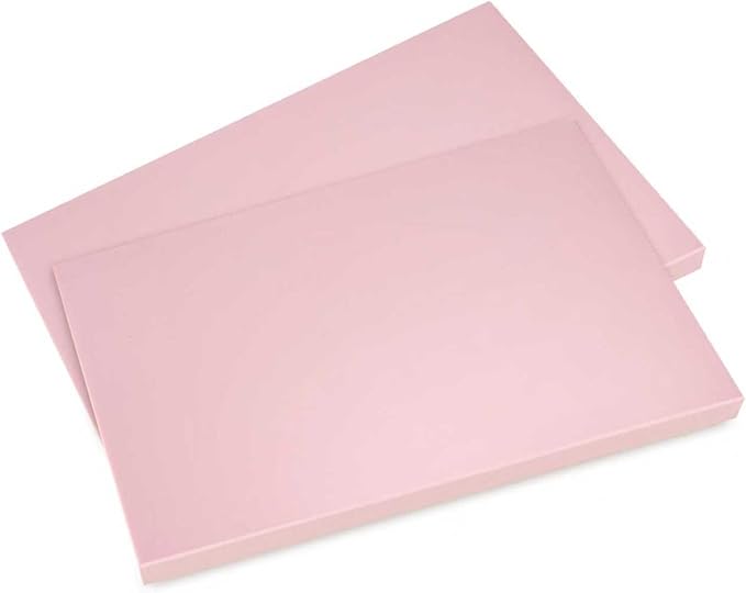 2 Pack 4"x6" Pale Pink Rubber Stamp Carving Blocks Pink Rubber Carving Blocks by Lyzskco