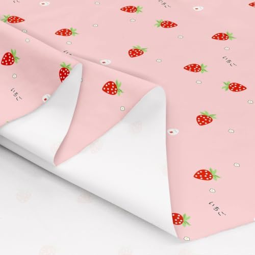 Erosebridal Girls Strawberry Upholstery Fabric, 5 Yards
