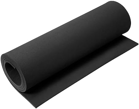 5mm EVA Foam Sheets Rolls for Crafts Black Cosplay Foam 16x59in