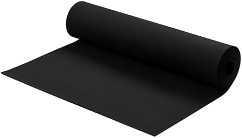 AMZQNART 5mm EVA Foam Sheets Rolls for Crafts Black Cosplay Foam 16x29.5in