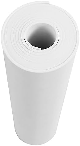 AMZQNART 5mm EVA Foam Sheets Rolls for Crafts White Cosplay Foam 16x59in