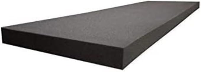 GoTo Foam 1" x 24" x 72" Black Upholstery Foam Sheet by GoToFoam