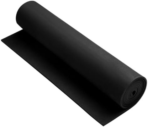 AMZQNART 2mm EVA Foam Sheets Rolls for Crafts Black Cosplay Foam 16x29.5in