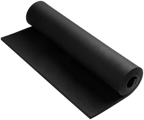 AMZQNART 8mm EVA Foam Sheets Rolls for Crafts Black Cosplay Foam 16x29.5in