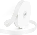 KMER LIFE 5/8" Wide x 50 Yards White Single Faced Polyester Satin Ribbon by KMERLIFE