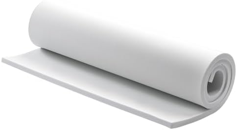 AMZQNART 6mm EVA Foam Sheets Rolls for Crafts White Cosplay Foam 16x59in