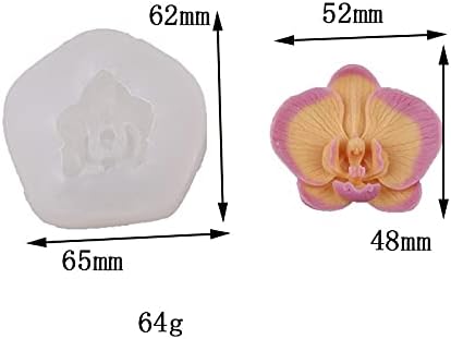 Cute Phalaenopsis Resin Mold Phalaenopsis Silicone Wave Spiral Candle Mold - Image 4