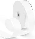 1-1/2 Inch 100 Yards Satin Ribbon White, Solid Color Fabric Ribbon by HimBen