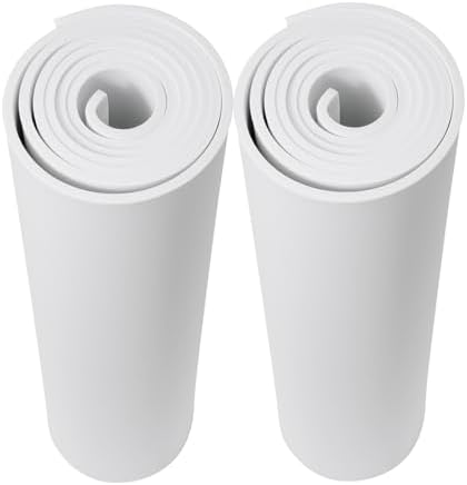 AMZQNART 5mm EVA Foam Sheets Roll for Craft White Cosplay Foam 39x59in 2pcs