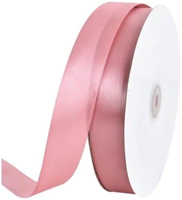 TONIFUL 1 Inch x 100yds Rose Gold Satin Ribbon, Thin Solid Color Satin Ribbon - Image 9