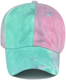 Criss Cross Hat Washed Distressed Baseball Cap Ponytail Hat High Messy Bun Ponycap for Women