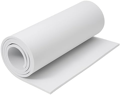 8mm EVA Foam Sheets Rolls for Crafts White Cosplay Foam 16x59in