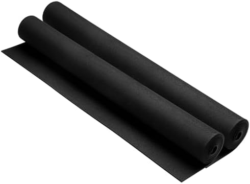 AMZQNART 1mm EVA Foam Sheets Roll for Craft Black Cosplay Foam 16x59in 2pcs