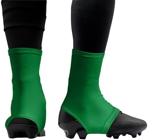 Gridiron Gladiator Football Spats - Spat Cleat Covers for Youth or Adult - Cover Cleats for Baseball Soccer Football - Shoe Sleeves - Sports Gear - Green - X-Large