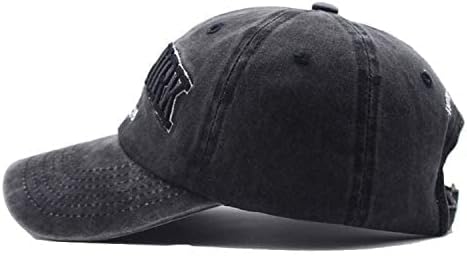 Women &Men New-York Letter Baseball Cap - Vintage Washed Denim Twill Dad Hat for Women Men