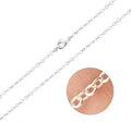 Wholesale 12 PCS Silver Plated Solid Brass Flat Cable Chains Bulk by ALEXCRAFT