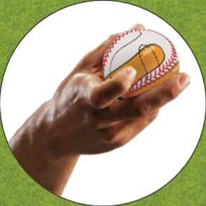 Pitching Pal - Best Baseball Pitching Trainer - Pack of 3 Balls: 4 Seam Fastball, Change-up, Curveball