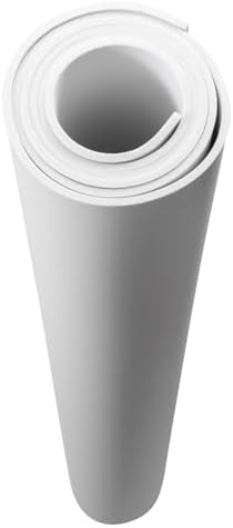 AMZQNART 4mm EVA Foam Sheets Rolls for Crafts White Cosplay Foam 39x59in