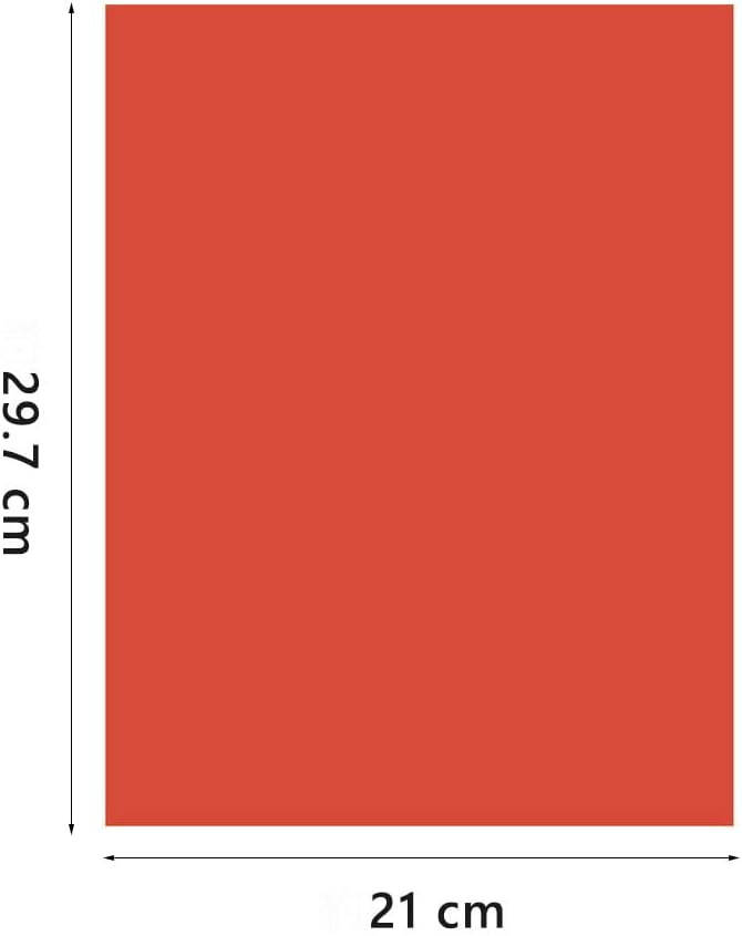 A4 Origami Paper Red 100 Sheets, 8.27×11.7 inch Double Sided Color Easy Fold - Image 2