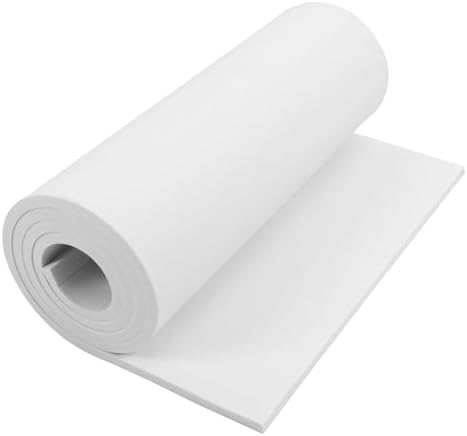 AMZQNART 10mm EVA Foam Sheets Rolls for Crafts White Cosplay Foam 16x29.5in