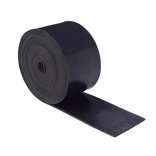 DOBTIM Neoprene Rubber Strips 1/16" Thick X 2" Wide X 10'Long, Solid Rubber by DOBTIM