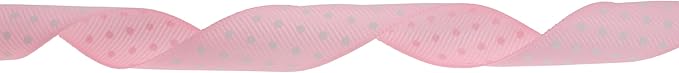 Polka Dot Grosgrain Ribbon 25 Yard Each Roll 100% Polyester - Image 2