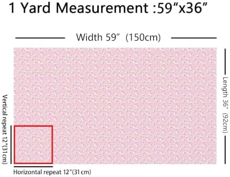 Cute Goose Fabric by The Yard,Kawaii Goose Farm Animal Soft Polyester No Stretch Fabric,Coquette Bowknot Decorative Fabrics,Pink White Crafts & Sewing Supplies,10 Yards,360" L x 59" W