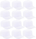 ZH 12 PC 5 Panel Baseball caps, Bulk Baseball caps, Customizable DIY Design, Wholesale Caps, One-Size-Fits-All