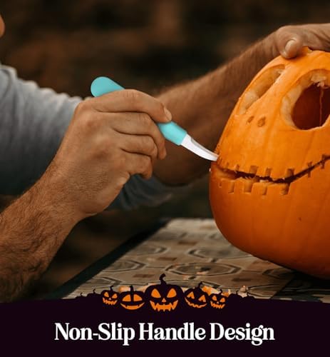 Halloween Pumpkin Carving Kit Case - Complete Pumpkin Carving Set With Saw Pumpkin Carving Knife - Halloween Pumpkin Carving Tools - Pumpkin Garnishing Knives
