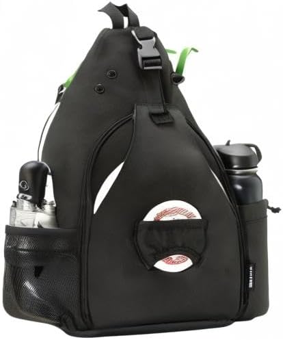 MOYAQI Disc Golf Bag with Retriever Holder and Storage Pockets, Disc Golf Backpack with 8-10 Disc Capacity, Padded Adjustable Strap and Back Panel, Lightweight and Durable