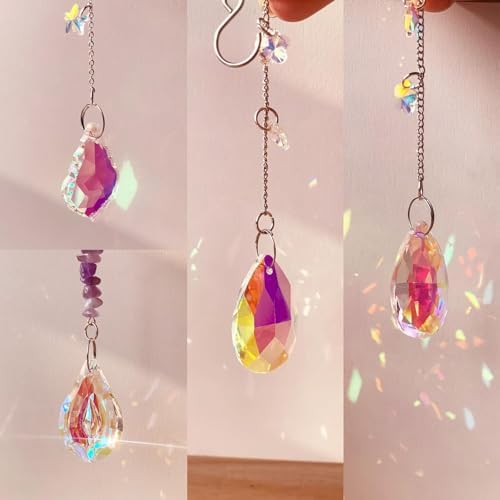 500pcs Sun Catcher Kit, DIY Crystal Craft Hanging Window Christmas Decor