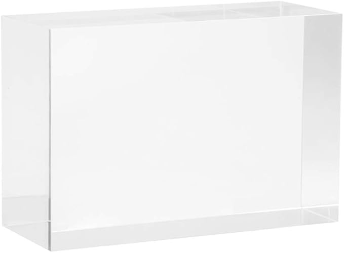 Clear Solid Acrylic Block by ElitnusDisplay