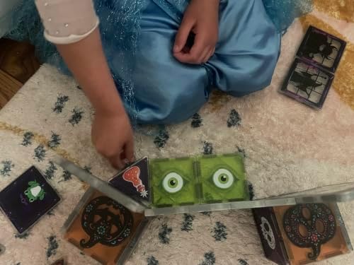 CreateOn Crayola Halloween Glow Magnetic Haunted House Tiles Set, Building Set for Kids, STEM Toys for Boys and Girls Ages 3 and Up, 28-Piece Set