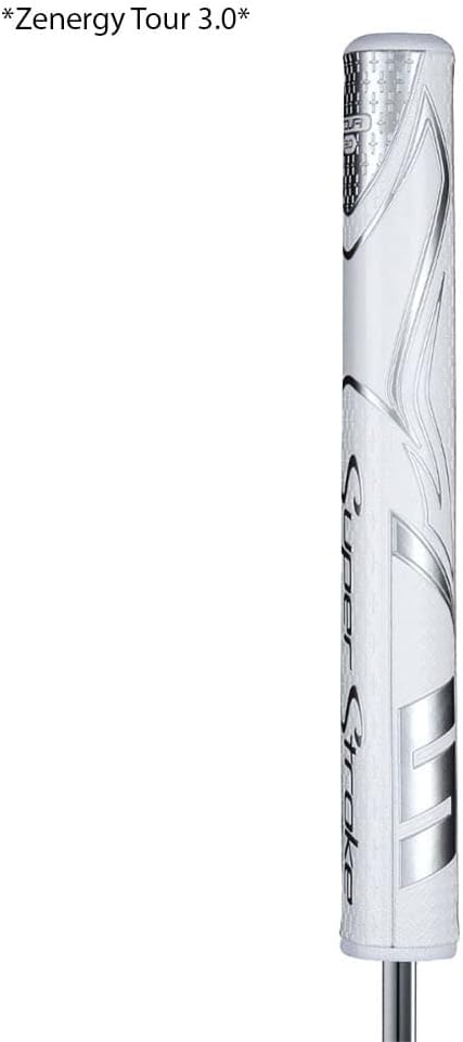 SuperStroke Zenergy Tour Golf Putter Grip with No Taper Enhanced SPYNE Technology, New Multi-Zone Texturing and Tech-Port