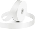 KMER LIFE 1 inch Wide x 50 Yards White Single Faced Polyester Satin Ribbon by KMERLIFE