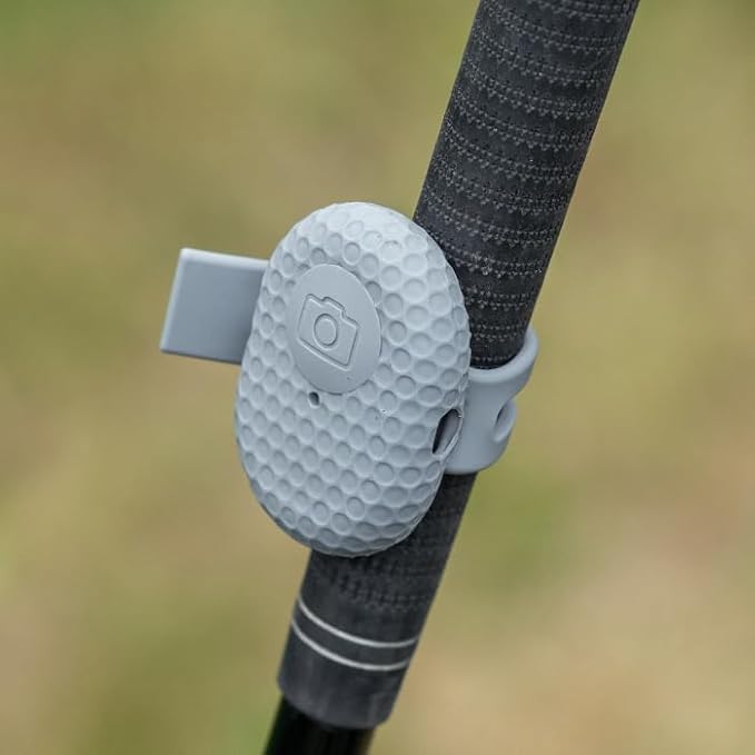 SnapSwing Hands-Free Golf Swing Recorder – Instantly Film Every Swing from Your Club Grip – Fix Your Swing Faster Without a Coach – Bluetooth Remote, Fits Any Golf Club