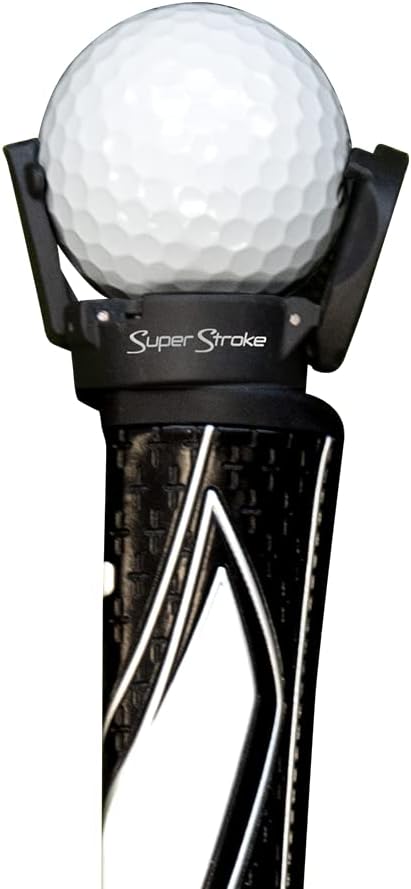 SuperStroke Golf Ball Pick Up Tool, Effortless Integration with Your Grip Setup, Built to Withstand Frequent On-Course use, Black