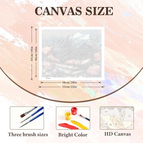 PHANTASYART Dragon Paint by Numbers Kit for Adults16x20inch