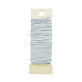 HAHIYO 22Gauge White 1Roll Total 38Yards Metal Floral Wire Flexible Paddle Wire by HAHIYO