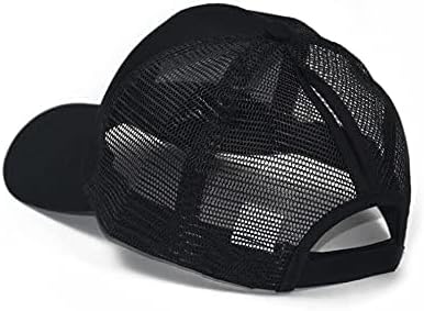 Criss Cross Hat Washed Distressed Baseball Cap Ponytail Hat High Messy Bun Ponycap for Women