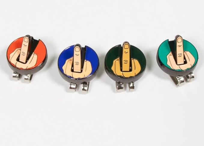 Funny & Unique Golf Ball Markers with Hat Clip – Creative Icon Designs for Golfers – Golf Accessories & Gifts