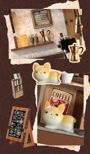Country Cafe DIY Book Nook Kit for Adults - 3D Wooden Puzzle Miniature House with Furniture, Collectible Shelf Insert, Home Library Decor Gift
